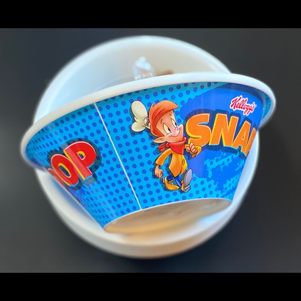 Kellogg's Plastic Cereal Bowls Rice Krispies Snap Crackle Pop